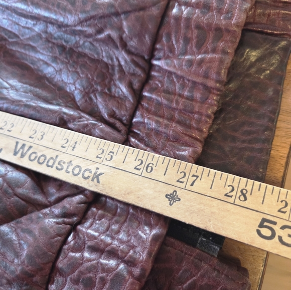 Vintage London Fog Winning Edge Red Tiger leopard print Leather Jacket Fits Medi - Picture 10 of 11